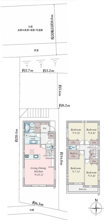 港北区篠原台町　新築戸建　全2棟