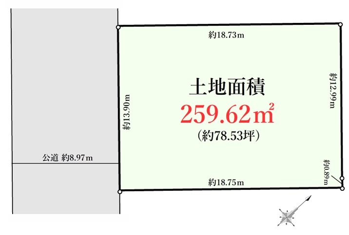 青葉区市ケ尾町　売地