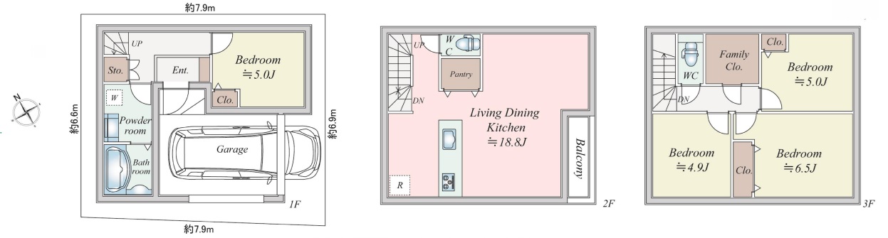 幸区塚越2丁目　新築戸建　全3棟