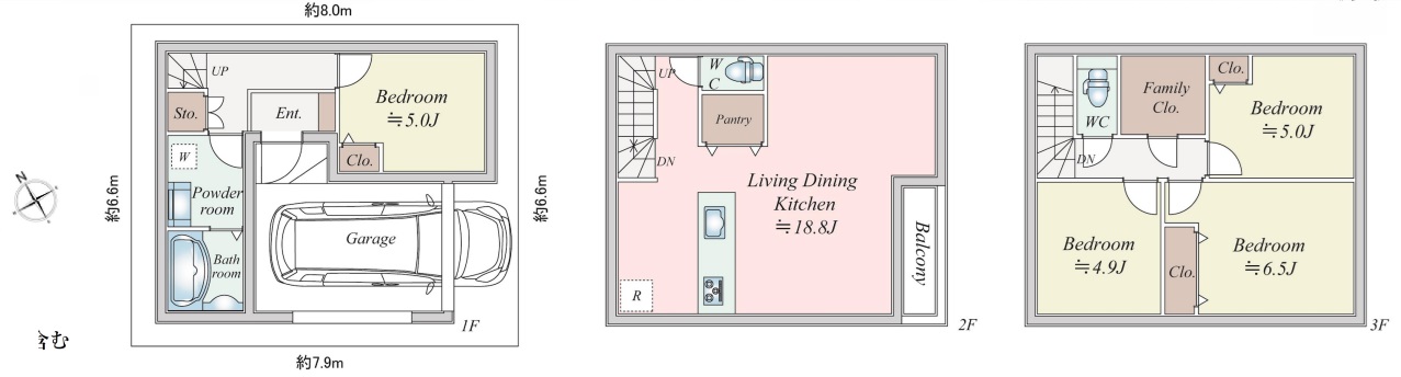 幸区塚越2丁目　新築戸建　全3棟